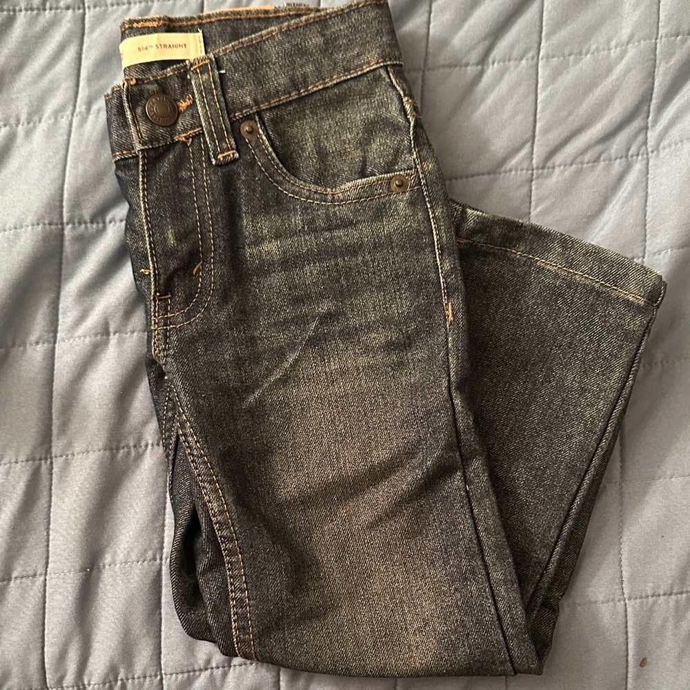 Levi’s Boys  Slim Straight Jeans - Dark Gray